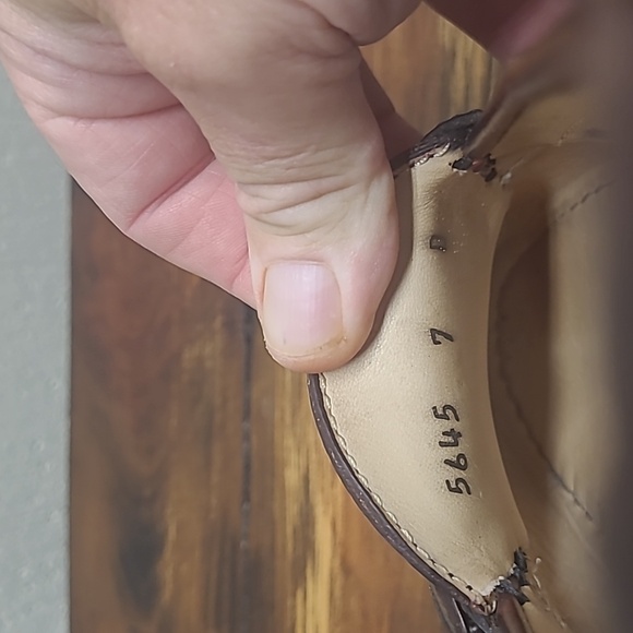 Cole Haan men's burgundy leather kiltie pinch buckle monk strap loafers size 7D - Picture 4 of 5